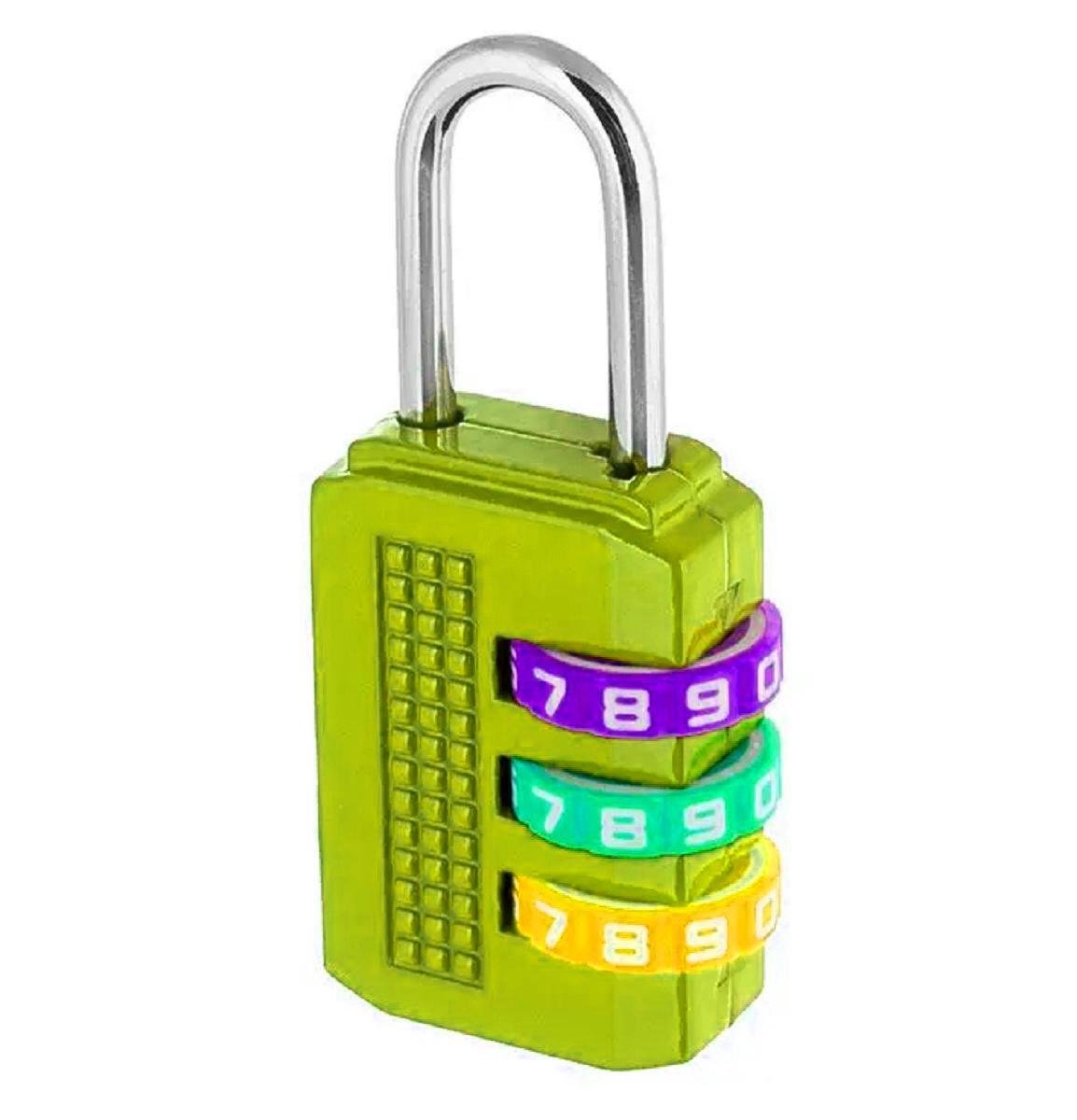 Замок навесной с кодом 23 мм Салатовый (Z-16-62-GN)