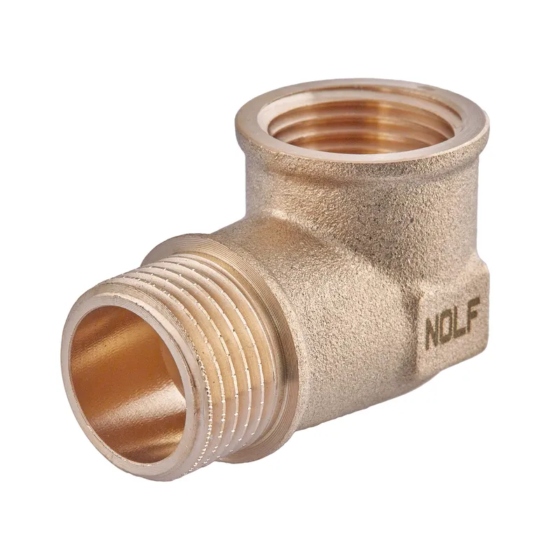 Угол 90° Nolf NFC.L08FM 3/4" MF внутренняя-наружная резьба латунная (OL-NF3204)