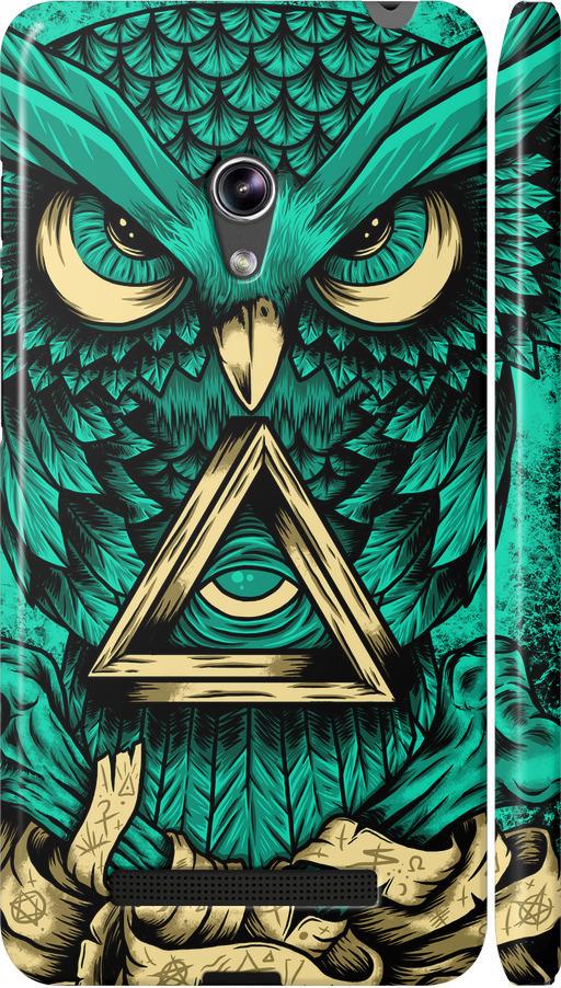 Чехол на Asus Zenfone 5 Сова Арт-тату (3971m-81-42517)