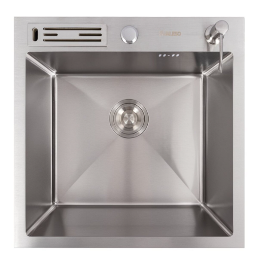 Мойка для кухни Valeso Handmade нержавеющая сталь подставкой для ножей 3,0/0,8 мм 50x50 см (30325608)