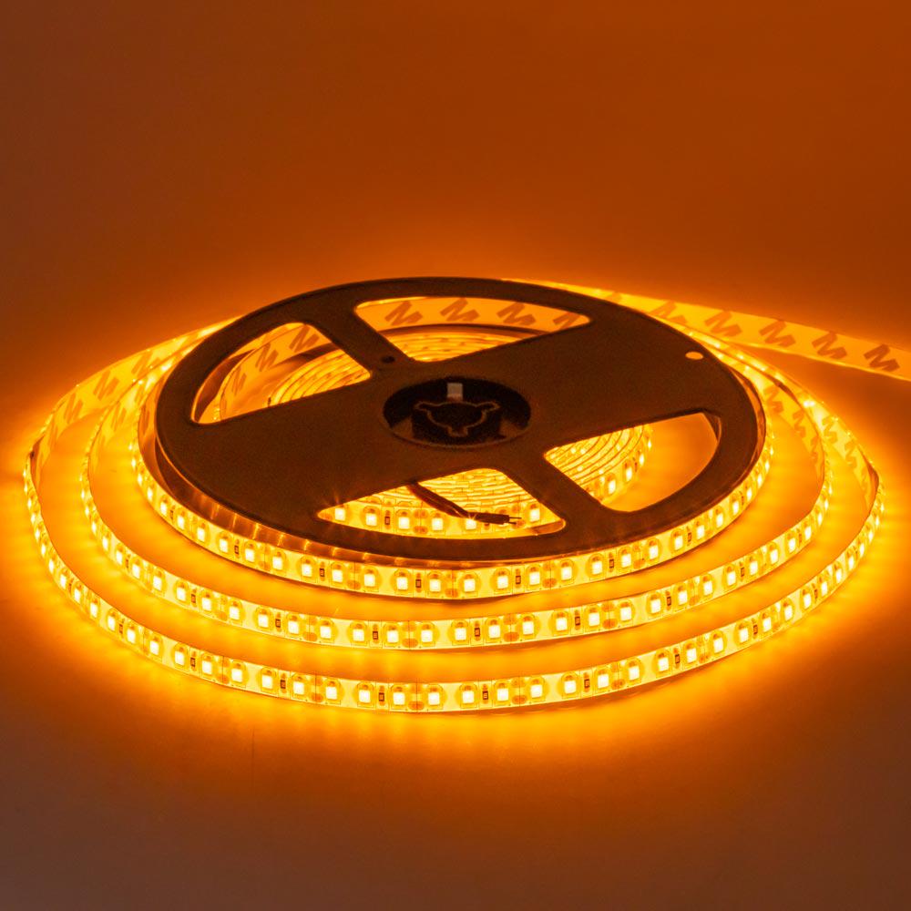 Светодиодная лента MTK 600YF3528-12 12V SMD2835 120LED/м IP65 9,6W/м 5 м Желтый (1012112)