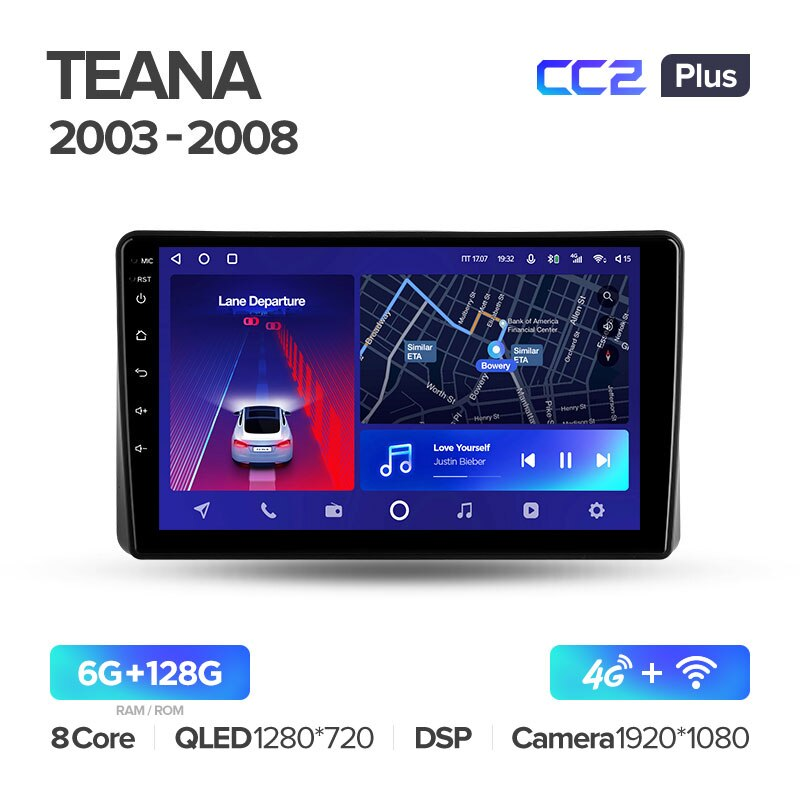 Автомагнитола штатная Teyes CC2 Plus для Nissan Teana J31 2003-2008 Android CC2 PLUS 6+128G Wi-Fi+4G (1737398426) - фото 2