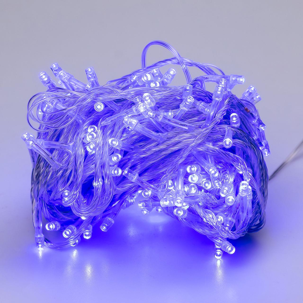 Гирлянда-нить светодиодная GarlandoPro 190 LED лампочек 8 режимов 18 м Синий (2942) - фото 2