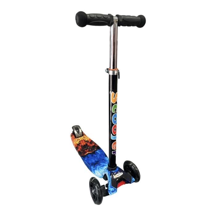 Самокат детский Scooter Maxi SL4 трехколесный складной с металлической рамой до 60 кг для 3-5 лет (Sl4km)