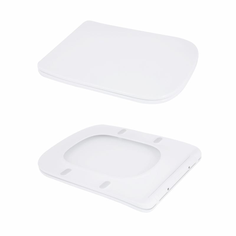 Унітаз-моноблок підлоговий Qtap Kolibri Ultra Quiet безобідковий з сидінням Soft-close White QT10226380W (2622385993) - фото 7