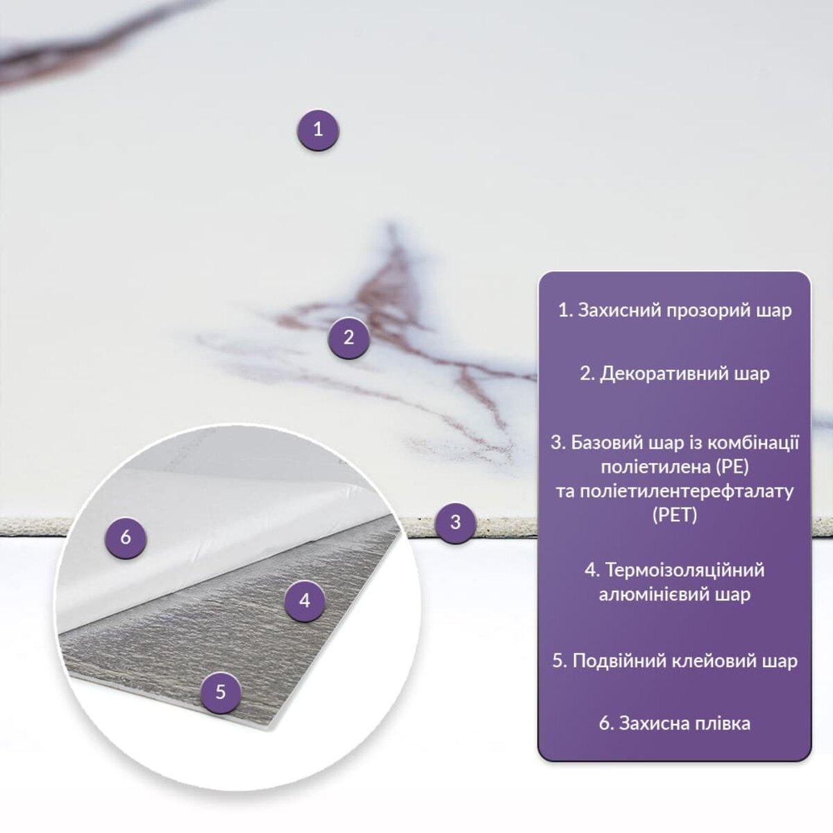 Плитка стінова самоклеюча у рулоні 600х3000х2 мм (SW-00002978) - фото 2 Плитка стінова самоклеюча у рулоні 600х3000х2 мм (SW-00002978) - фото 2