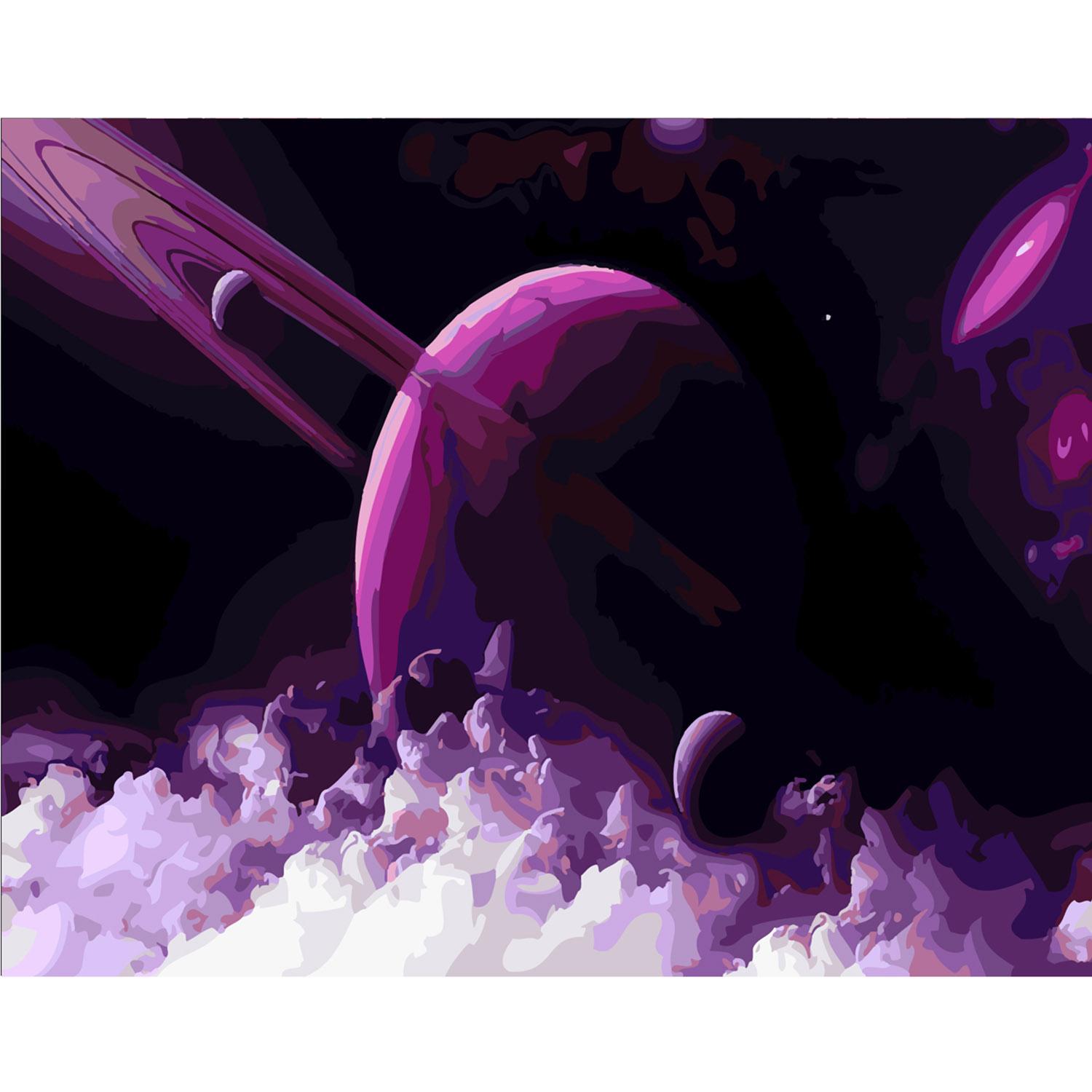 Картина по номерам Strateg Фантастическая галактика 40х50 см (SY6200)