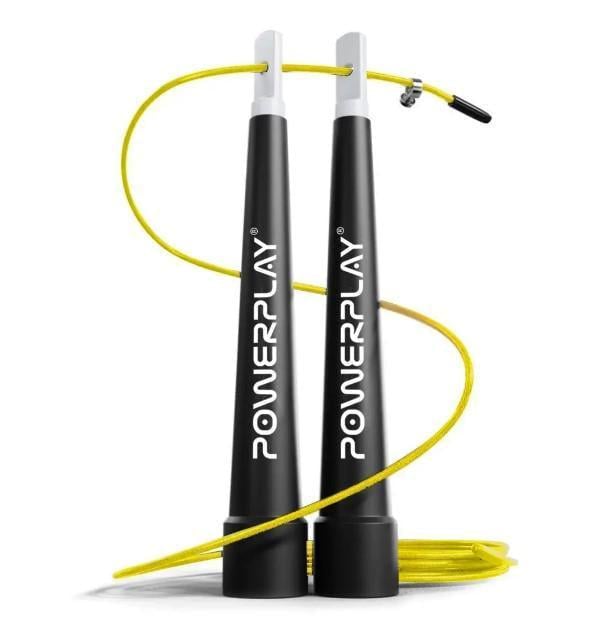Скакалка скоростная PowerPlay 4202 Ultra Speed ​​Rope 2,9 м Желтый (PP_4202_Yellow)