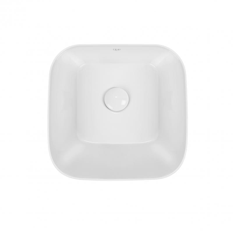 Раковина-чаша Q-tap Scorpio с донным клапаном White QT14112241W