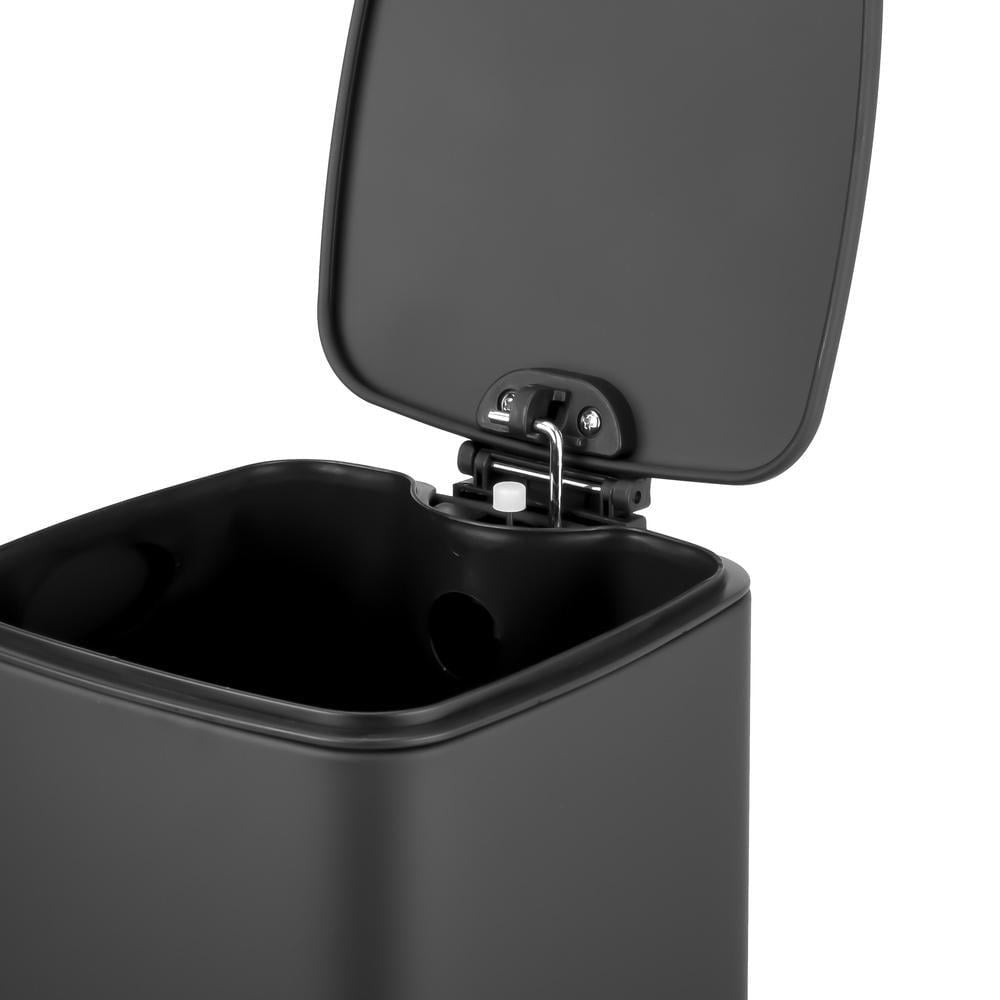 Ведро для мусора Zerix Kubix-TC0106 прямоугольное 6 л Черный (ZX5890) - фото 2 Ведро для мусора Zerix Kubix-TC0106 прямоугольное 6 л Черный (ZX5890) - фото 2