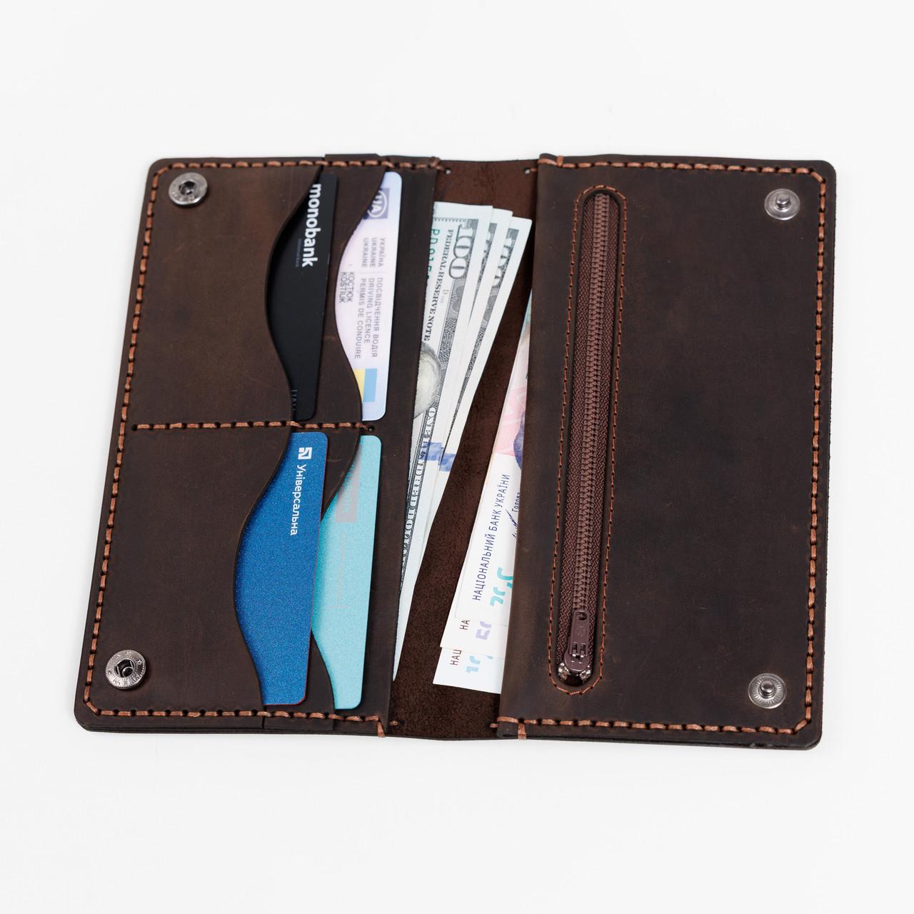 Гаманець шкіряний жіночий EDENA Коричневий (WT-12) - фото 3 Гаманець шкіряний жіночий EDENA Коричневий (WT-12) - фото 3