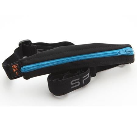 Поясная сумка SPIbelt Large Pocket 7BL-A001-008 Black Fabric/Turquoise Zipper - фото 1