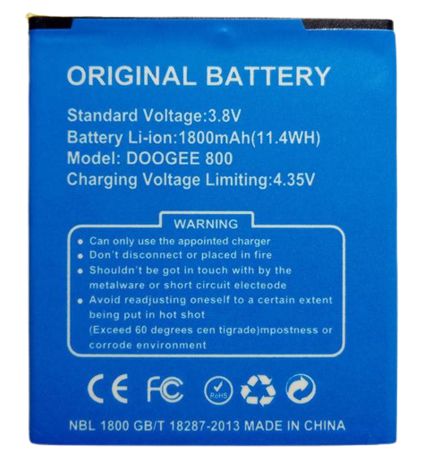 Акумуляторна батарея для Doogee DG800 1800 mAh (000021385)