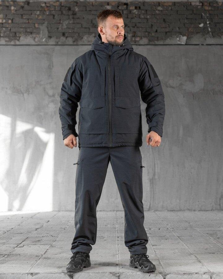 Тактический костюм мужской зимний р. 50 Темно-Серый (PK48803)