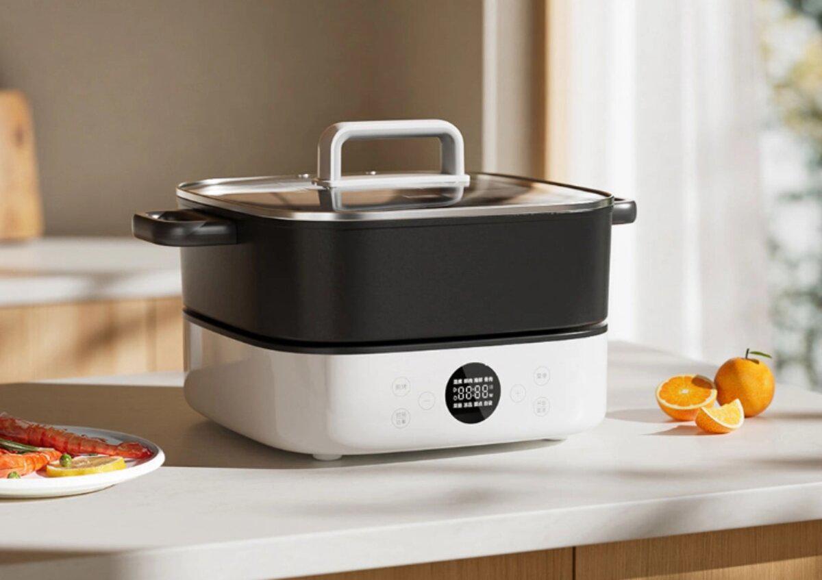 Мультиварка Mijia Multi Functional Electric Hot Pot 6L з перехідником на EU розетку 6 л 2000W White (MEH01) - фото 3 Мультиварка Mijia Multi Functional Electric Hot Pot 6L з перехідником на EU розетку 6 л 2000W White (MEH01) - фото 3