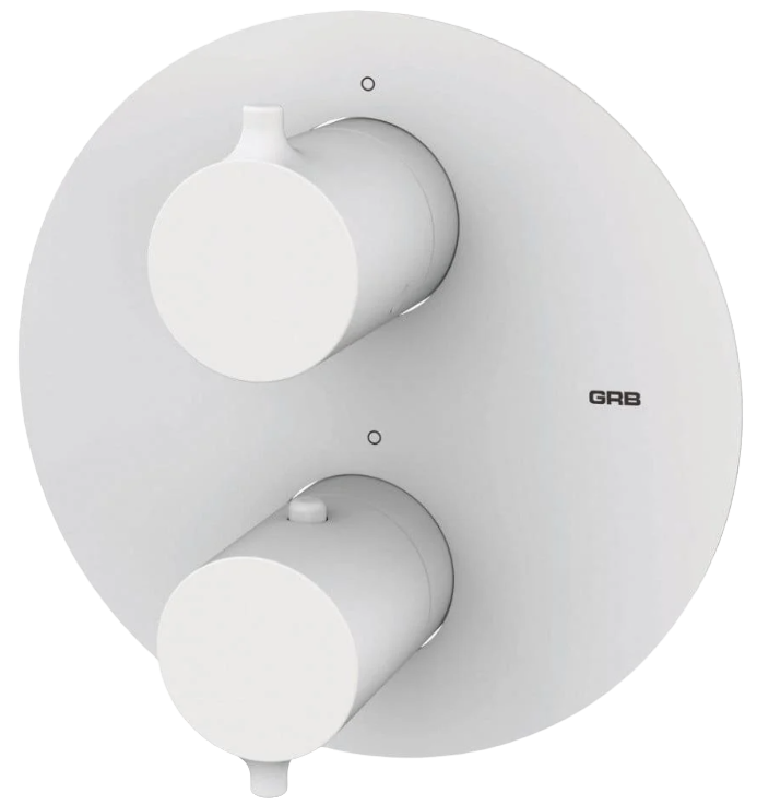 Смеситель для душа GRB Time White с термостатом Белый матовый (47130471) Смеситель для душа GRB Time White с термостатом Белый матовый (47130471)