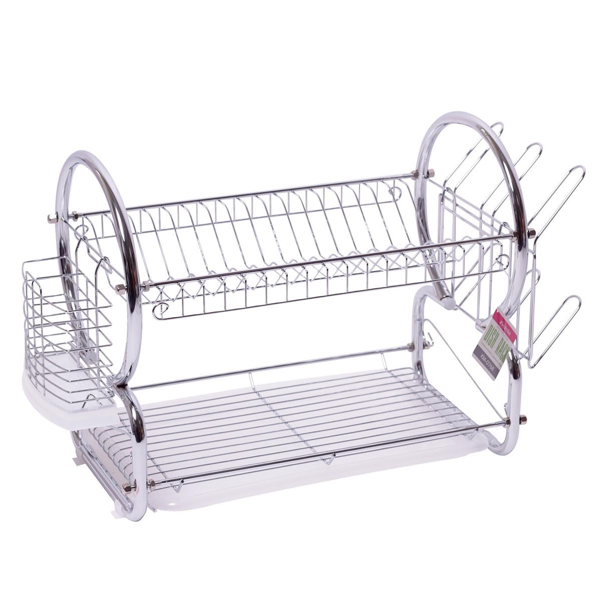 Сушилка для посуды Kamille KM-0768 двухъярусная 55х24,5х39 см (1883388174)