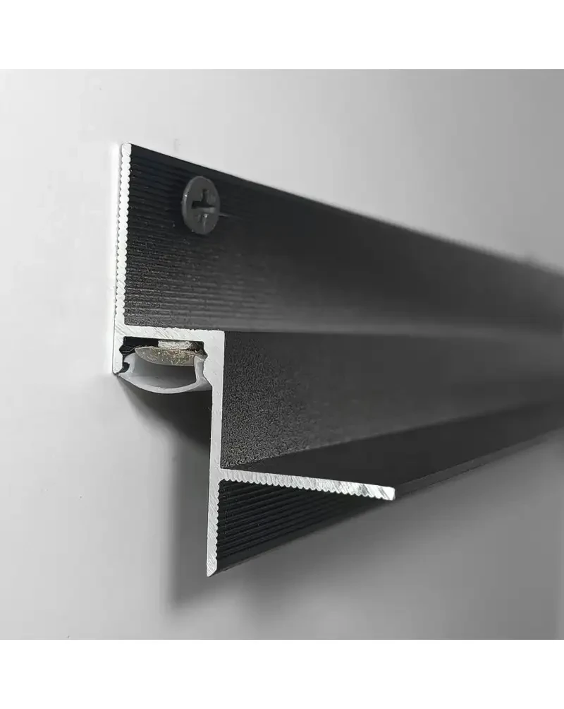 Алюминиевый профиль для теневого шва 15 мм 15 LED 3 м Черный (2639701130)