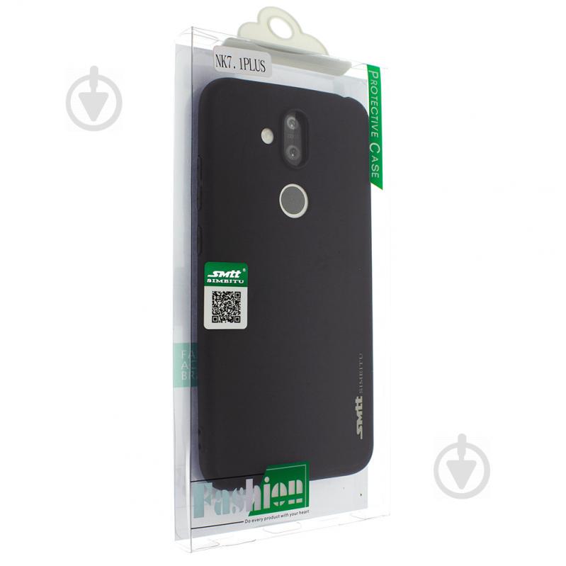 Силиконовая накладка Smtt для Nokia 7.1 Plus Черный (00006608)
