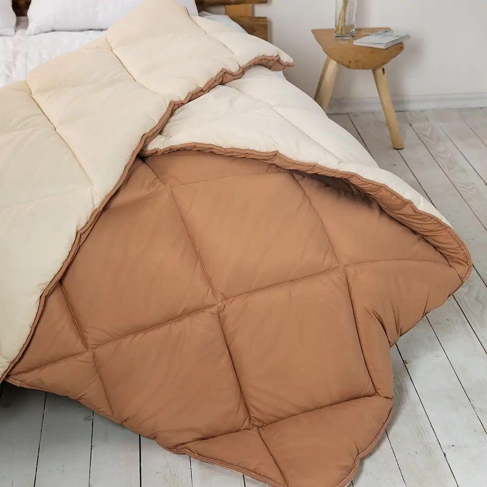 Ковдра зимова ТЕП Alaska гіпоалергенна 450 г/кв. м євро 200x220 см Бежевий (11560200220)