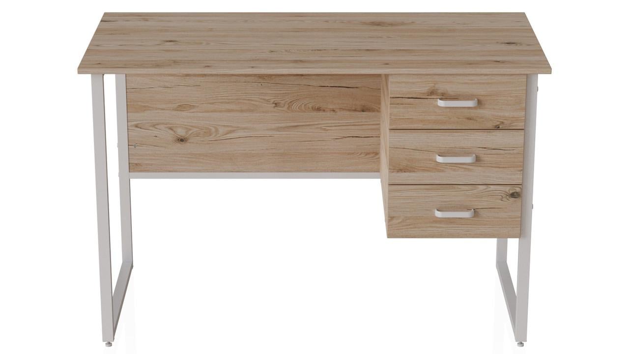 Компьютерный стол Ferrum-decor Гарри ДСП 32 мм 75x120x70 см Белый/Дуб Сан-Марино (FRD-101009)