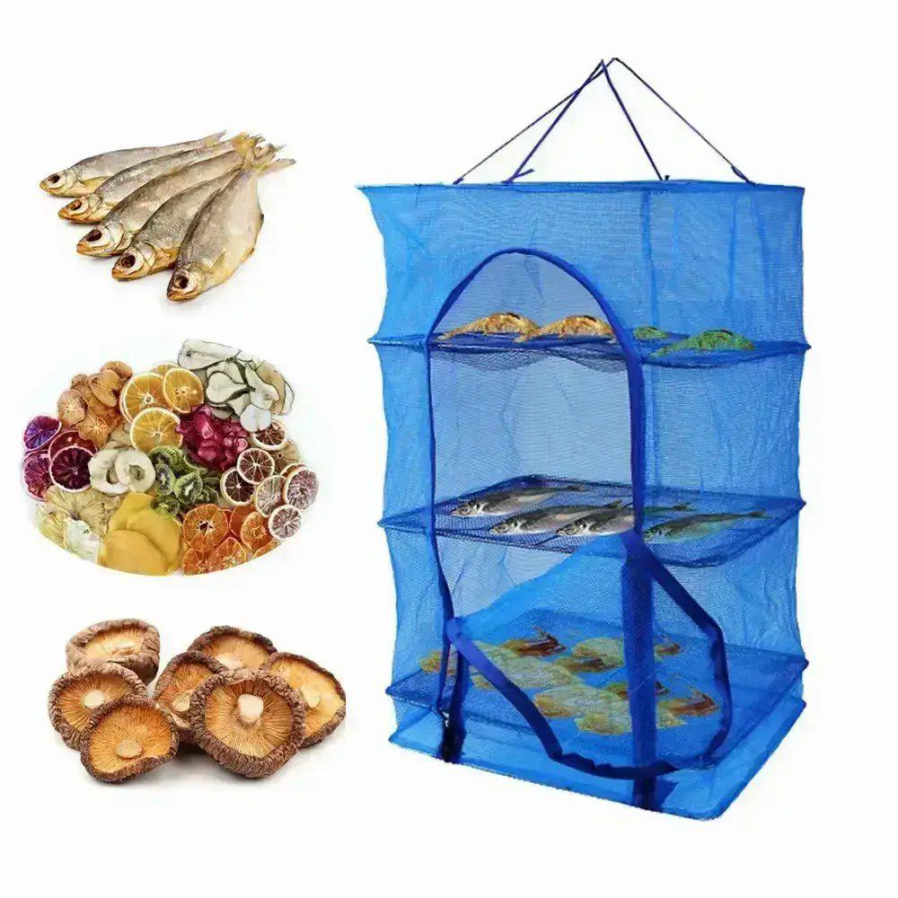Сетка для сушки рыбы мяса овощей грибов 45x45x75 см Синий - фото 5 Сетка для сушки рыбы мяса овощей грибов 45x45x75 см Синий - фото 5