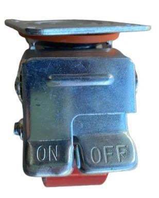 Колесо поворотное с тормозом чугун с полиуретаном 100 мм (2579558132) - фото 2 Колесо поворотное с тормозом чугун с полиуретаном 100 мм (2579558132) - фото 2