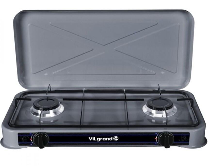 Плита настільна газова на 2 комфорки VILGRAND VGP-2021 Плита настільна газова на 2 комфорки VILGRAND VGP-2021