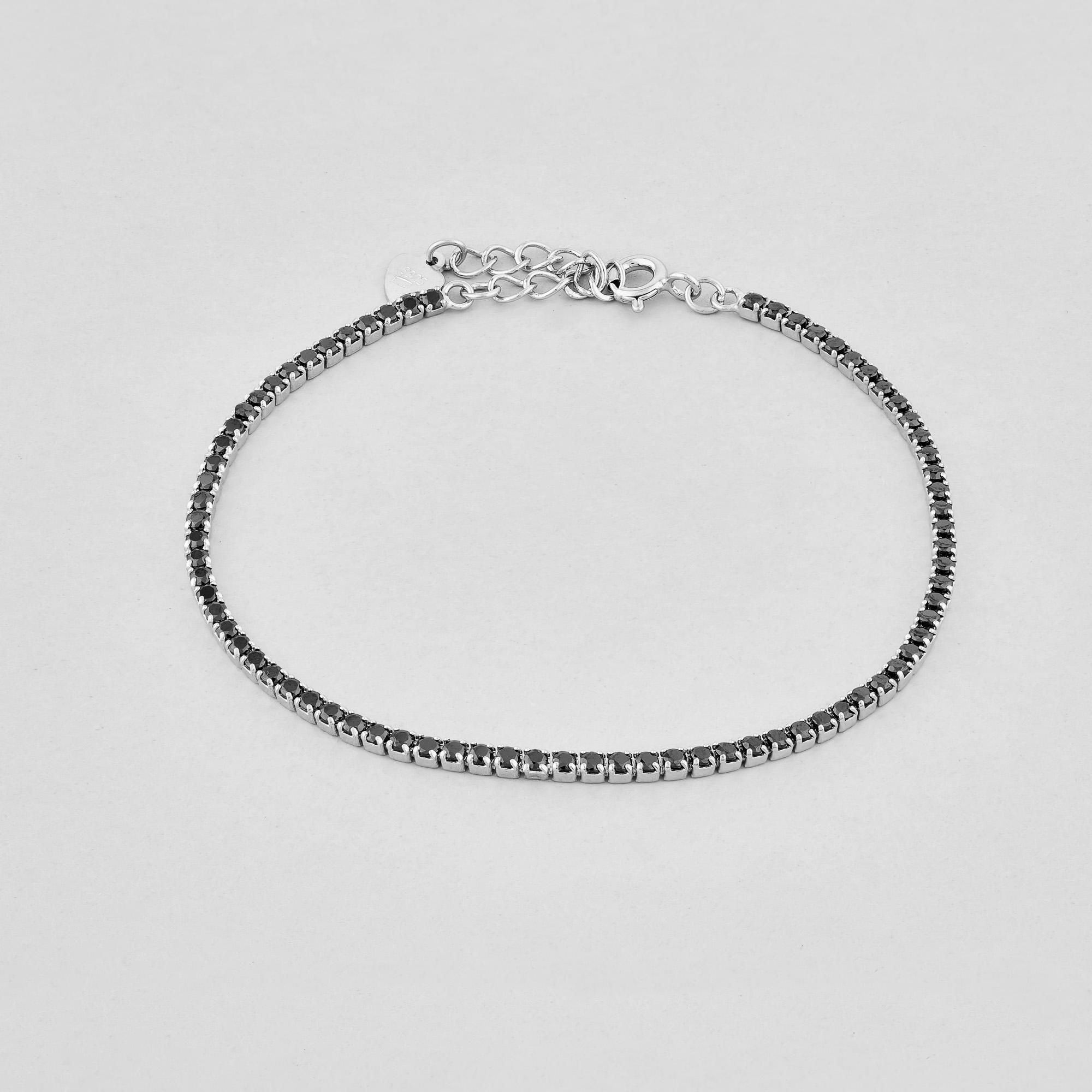 Браслет серебряный Minimal Тайна ночи (550358ч)