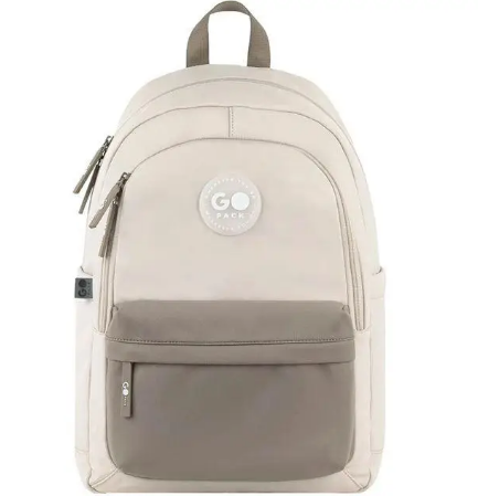 Рюкзак GoPack Education Teens Бежевий/Коричневий (GO26-141L-1)