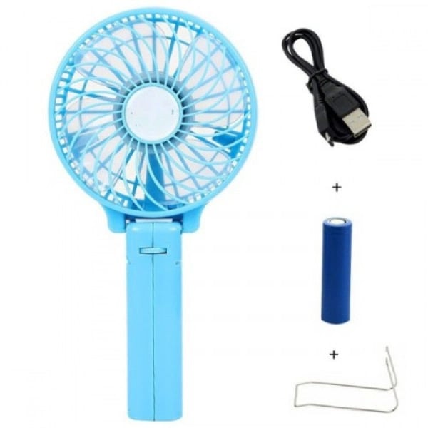 Вентилятор Handy Mini Fan USB зі складною ручкою Синій (14424310) - фото 7