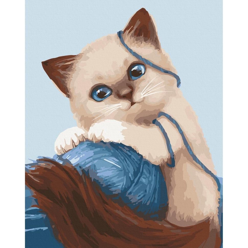 Картина за номерами ART CRAFT Грайливий кошеня 30x40 см без коробки (ACR-11673-AC)