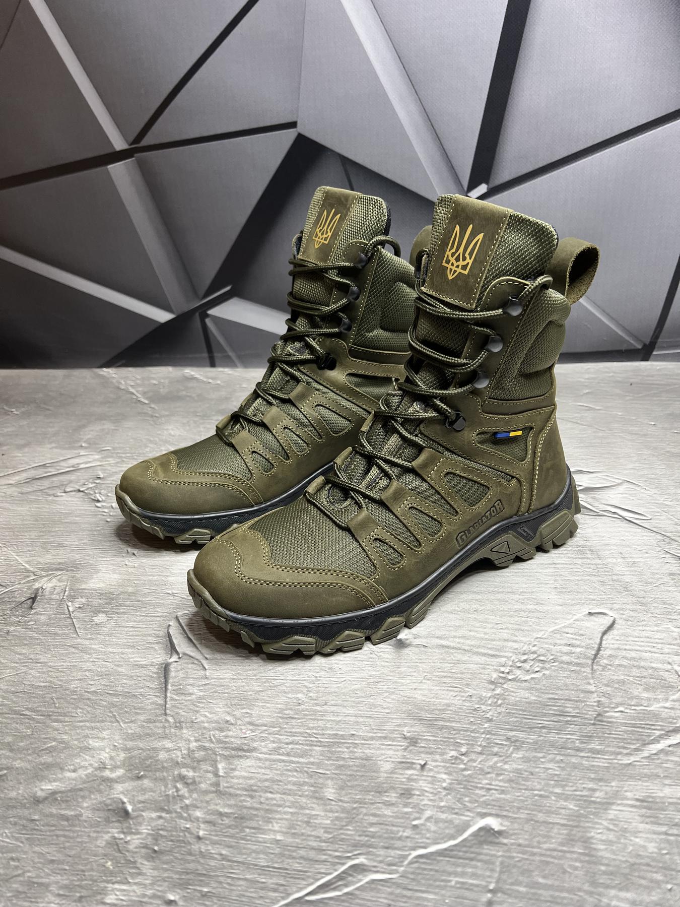 Берці зимові чоловічі з хутром р. 41 Хакі