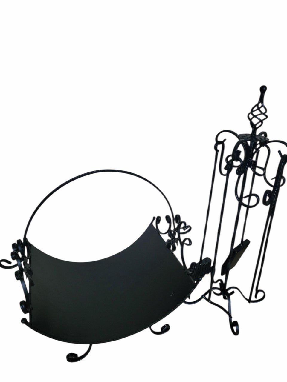 Комплект до каміну 2 Чорний (29614506)