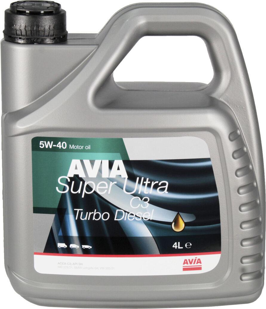 Моторное масло Avia Super Ultra C3 дизель 5W-40 4 л (1401281)