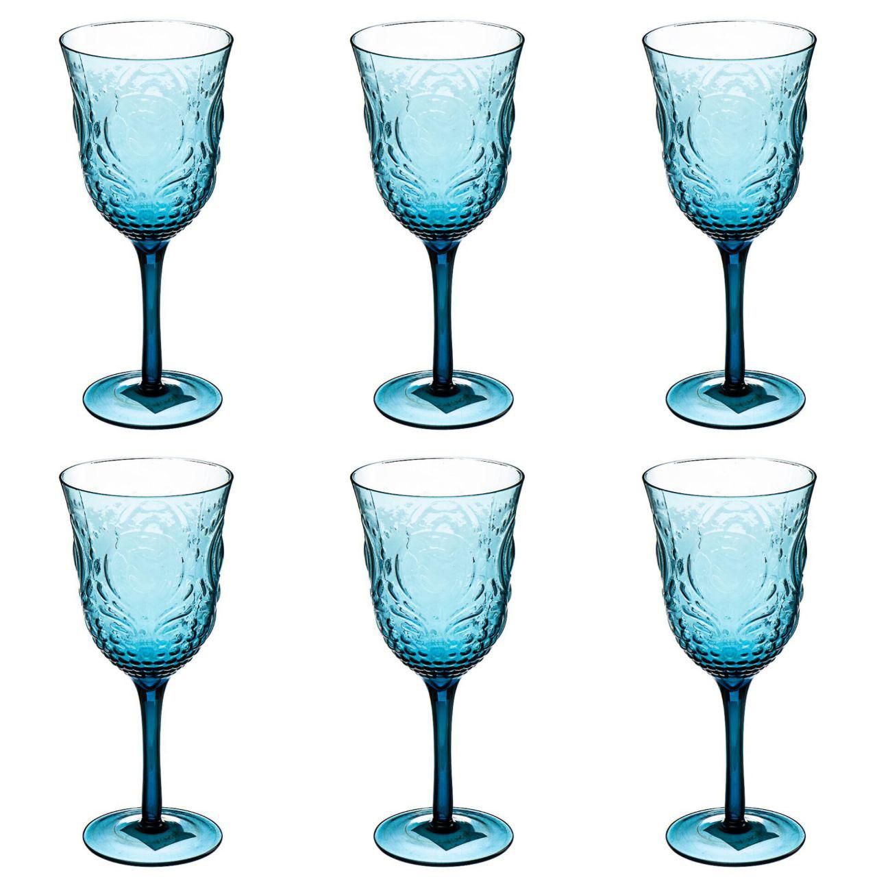 Келихи з візерунком Elisey 001HH/blue 380 мл 6 шт. Блакитний (118-81-001HH/blue) - фото 1 Келихи з візерунком Elisey 001HH/blue 380 мл 6 шт. Блакитний (118-81-001HH/blue) - фото 1