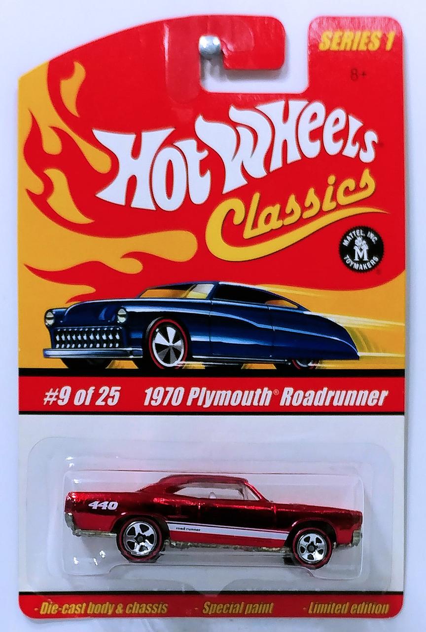Игрушечная машинка Hot Wheels 1970 Plymouth Roadrunner 2005 Classics Series 1 09/25 (H7074)