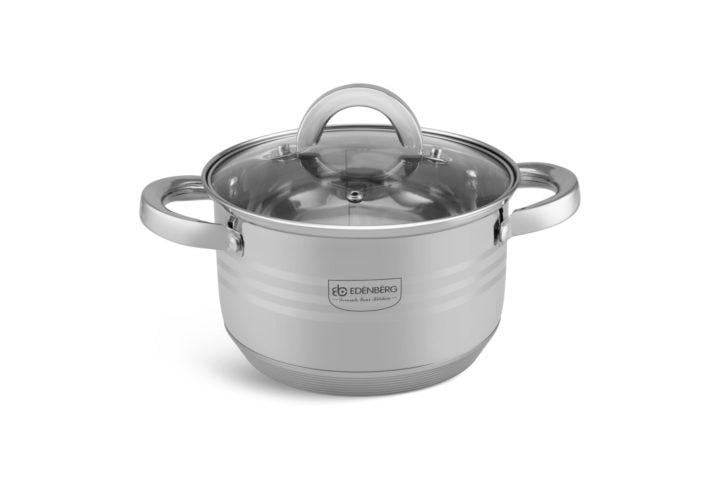 Набір кухонного посуду Edenberg з нержавіючої сталі 12 пр. (EB-4014) - фото 3 Набір кухонного посуду Edenberg з нержавіючої сталі 12 пр. (EB-4014) - фото 3