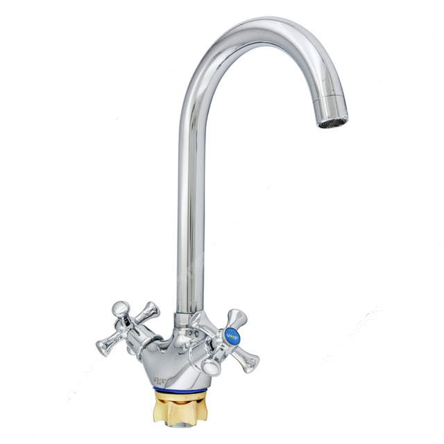 Змішувач для кухні Udis DTZ4-A827 двохвентильний Хром