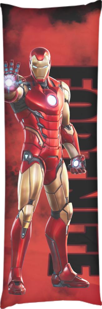 Подушка дакимакура Iron Man Fortnite 60x180 см (14102017)