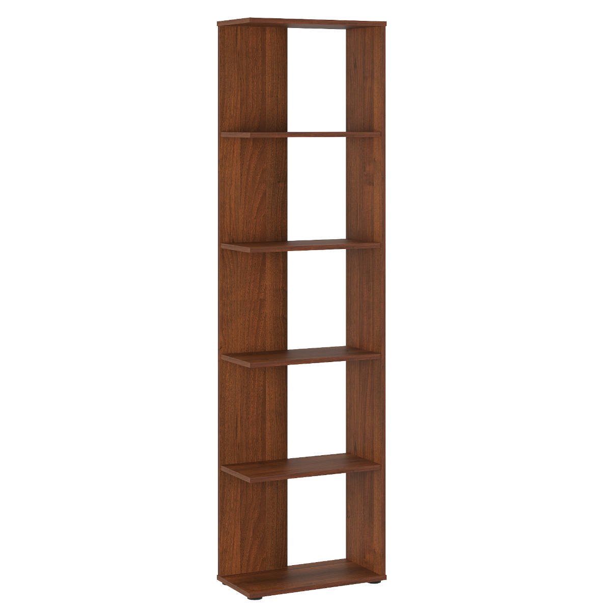 Стеллаж книжный Компанит П-37 50х25,6х185,6 см Орех эко (6454f9b30721681d866b7210)