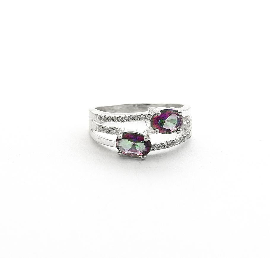 Кольцо серебряное с фианитом Maxi Silver 8126 SE р. 17 Мистик (8812680)