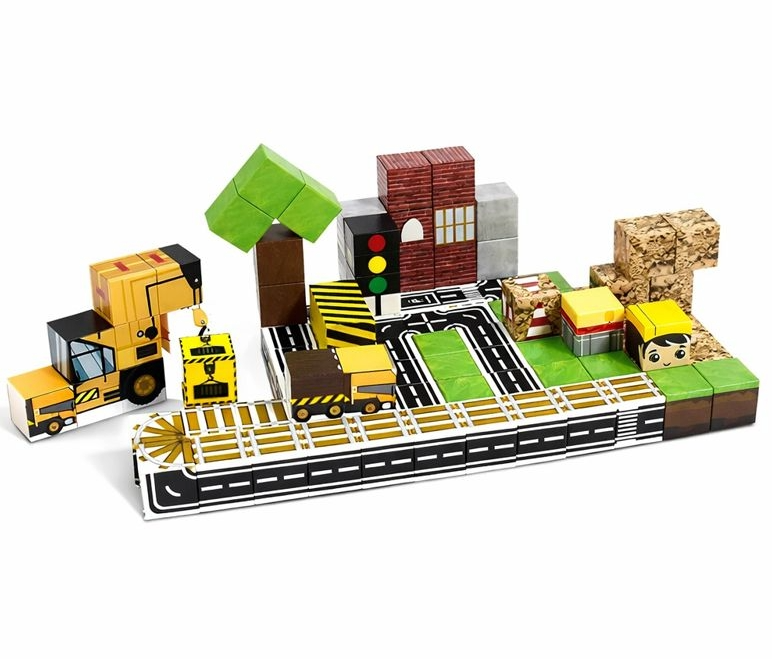 Конструктор магнитный детский Minecraft Городское строительство 100 шт. (2794916252)