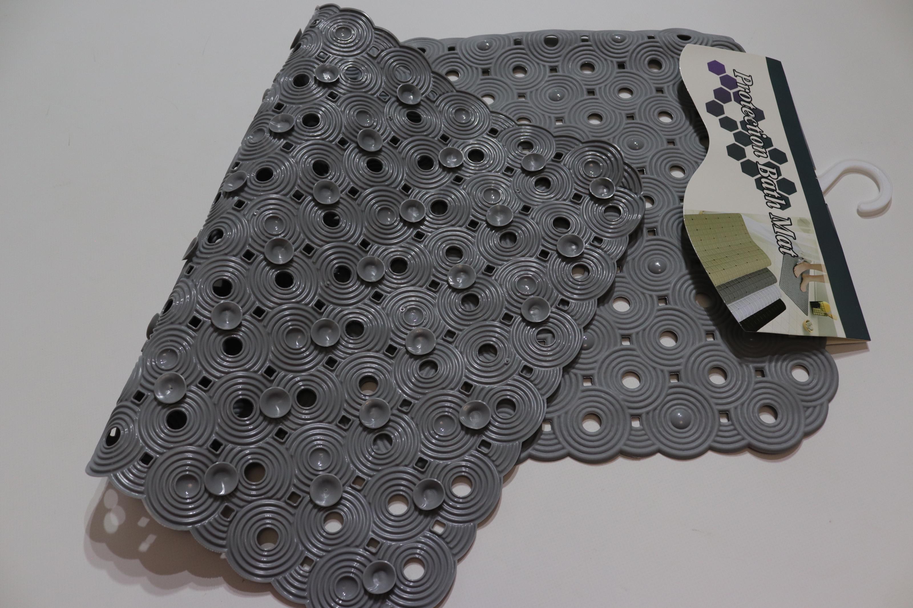 Килимок антиковзький Circle у ванну на присосках 69x37 см Сірий (1806/grey) - фото 2 Килимок антиковзький Circle у ванну на присосках 69x37 см Сірий (1806/grey) - фото 2