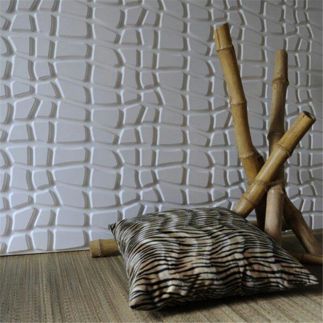 3D панель ArtDecor Данді 50х50 см Білий (2905) - фото 2