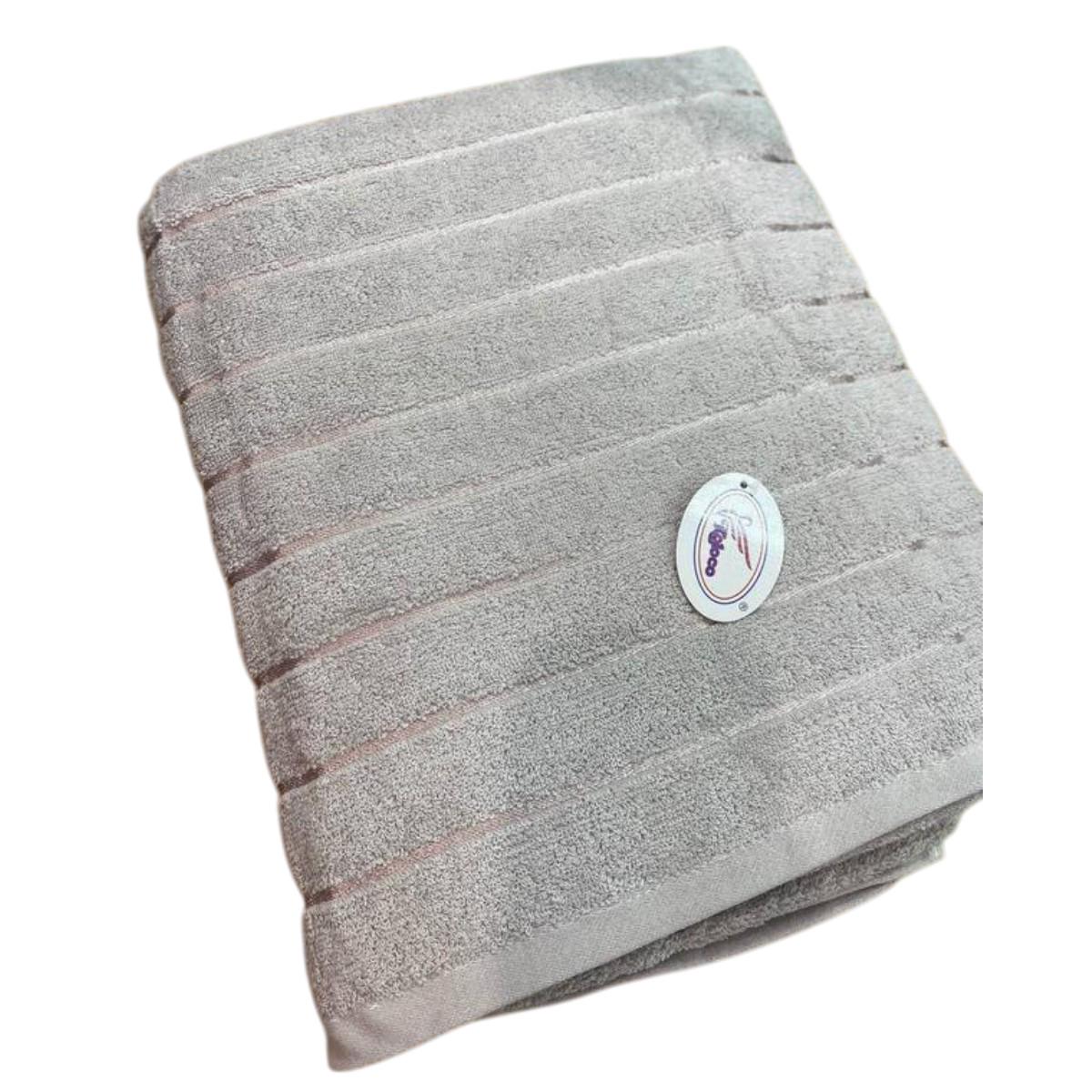 Полотенце банное Koloco Объемные полосы махра 70х140 см Светло-серый (41179) Полотенце банное Koloco Объемные полосы махра 70х140 см Светло-серый (41179)