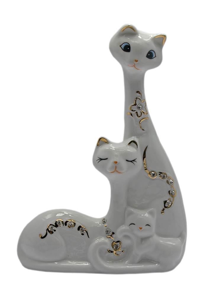 Статуэтка Кошки фарфор 18,5х12,5х5 см (25322)