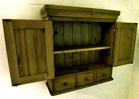 Шкаф настенный из дерева Азиго Мускат (ШФН-003507)