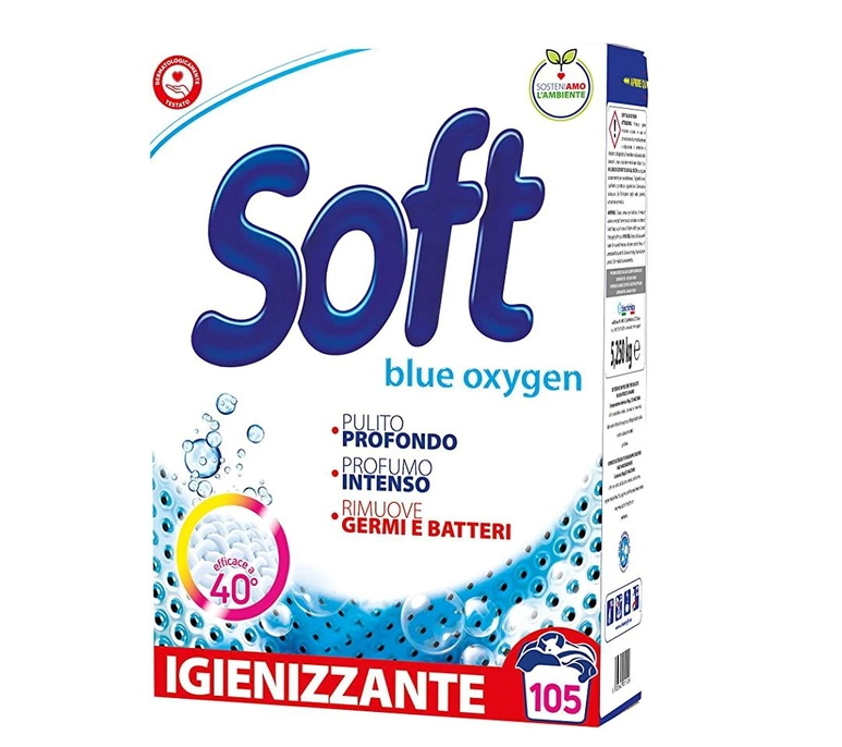 Пральний порошок Soft Blue Oxygen універсальний 5250 г (8003640011506)