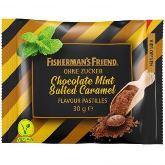 Льодяники Fisherman's Friend Chocolate Mint Salted Caramel без цукру 30 г (1660656996)